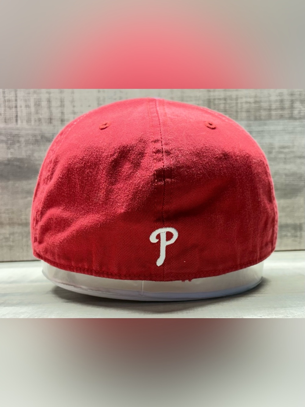 MLB Philadelphia Phillies Script Tricolor Baseball Cap - Cream, Red, Blue - Picture 5 of 7
